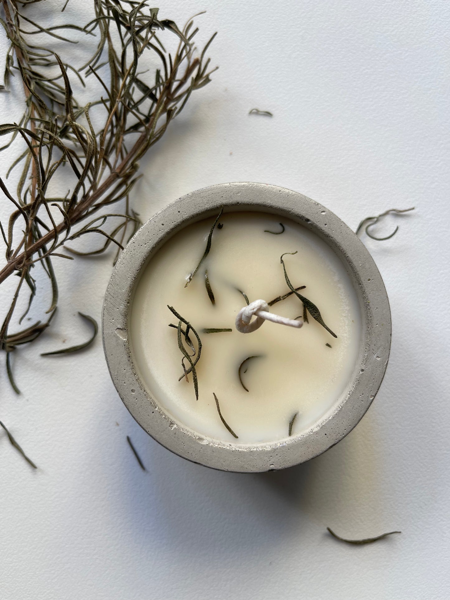 Romarin candle — rosemary, cedar, sage, pine — Bees & Botany